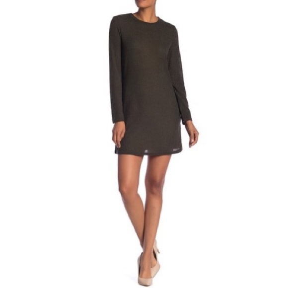 Papillon Blanc Dresses & Skirts - NWT Papillon Long Sleeve Knit Dress in Olive